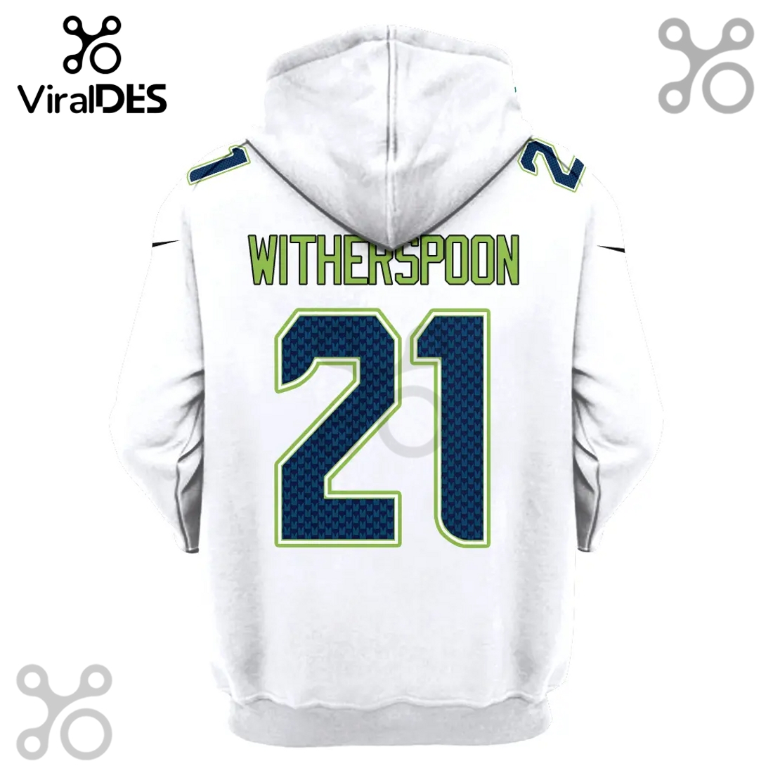 Seattle Seahawks Witherspoon Super Bowl LVI 3D All Over Print Hoodie Seattle Seahawks Witherspoon Super Bowl LVI 3D All Over Print Hoodie