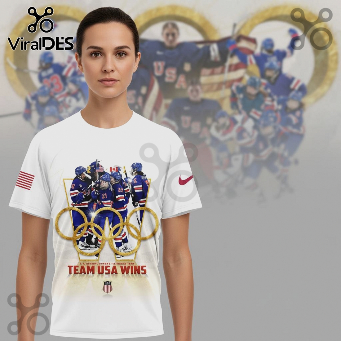 Team USA Ice Hockey – Olympic Golden Moments Premium Graphic Shirt Team USA Ice Hockey – Olympic Golden Moments Premium Graphic Shirt