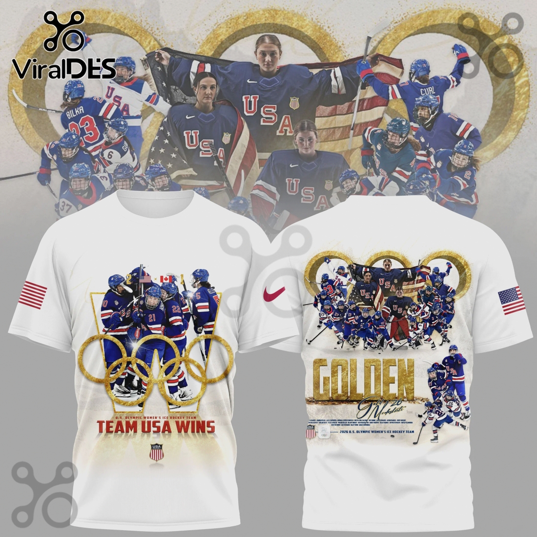Team USA Ice Hockey – Olympic Golden Moments Premium Graphic Shirt Team USA Ice Hockey – Olympic Golden Moments Premium Graphic Shirt