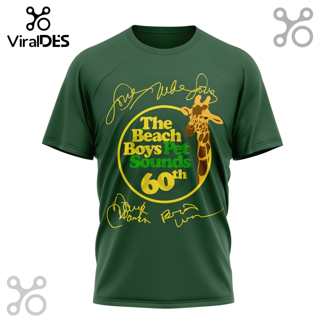 The Beach Boys 60th Anniversary 3D T-Shirt The Beach Boys 60th Anniversary 3D T-Shirt