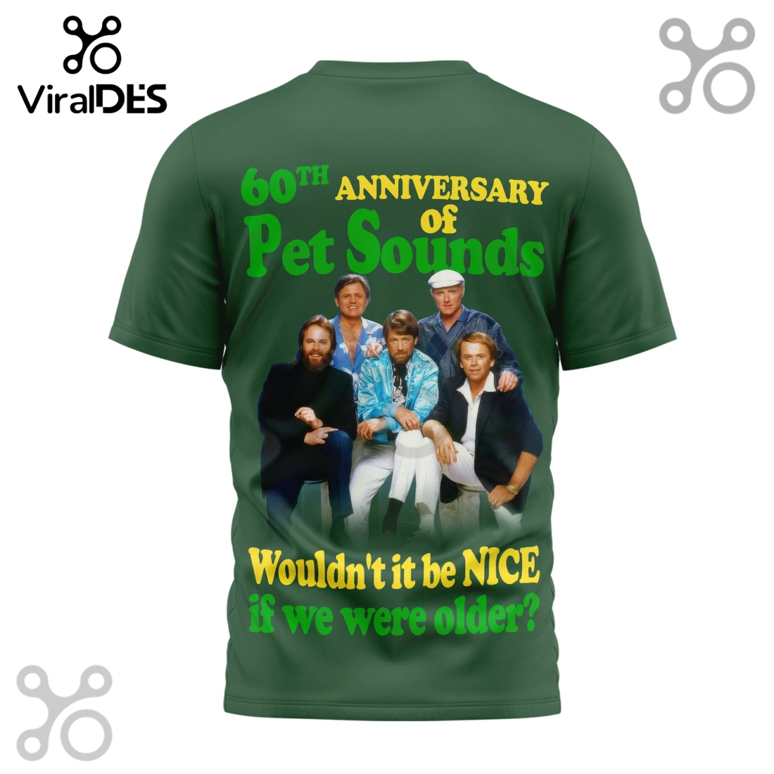 The Beach Boys 60th Anniversary 3D T-Shirt The Beach Boys 60th Anniversary 3D T-Shirt