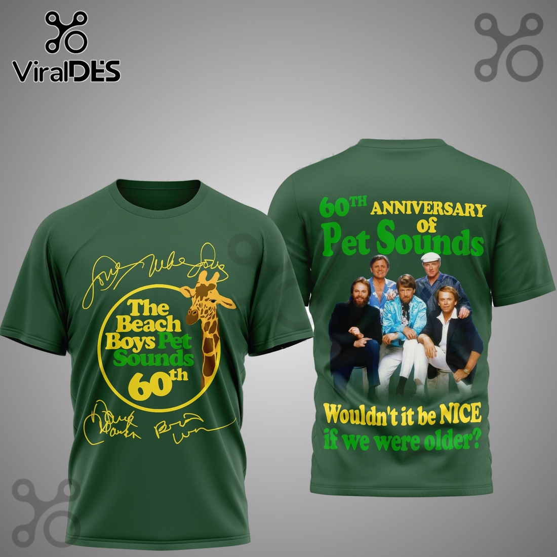 The Beach Boys 60th Anniversary 3D T-Shirt The Beach Boys 60th Anniversary 3D T-Shirt