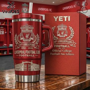 Liverpool FC 134th Anniversary Football Fan Edition College Tumbler