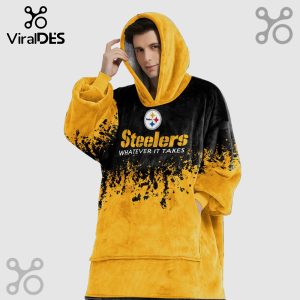 Pittsburgh Steelers Terrible Towel Oversized Wearable Blanket Hoodie