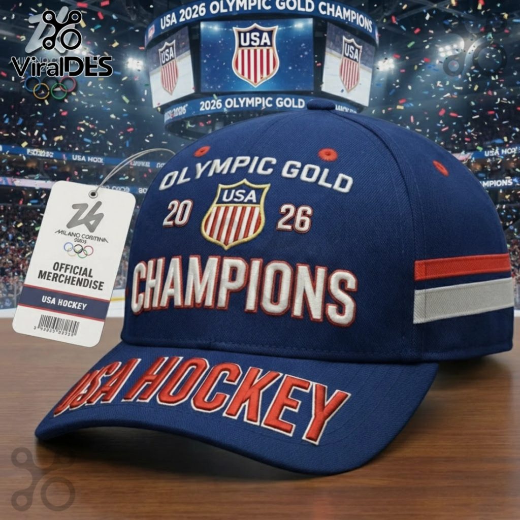 USA Hockey Olympic Gold Champions 2026 Commemorative Cap