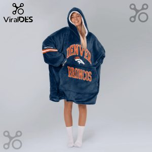 Denver Broncos Oversized Wearable Blanket Hoodie