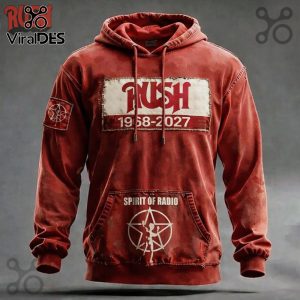 Rush Band 1968-2027 Spirit of Radio Commemorative Graphic Hoodie