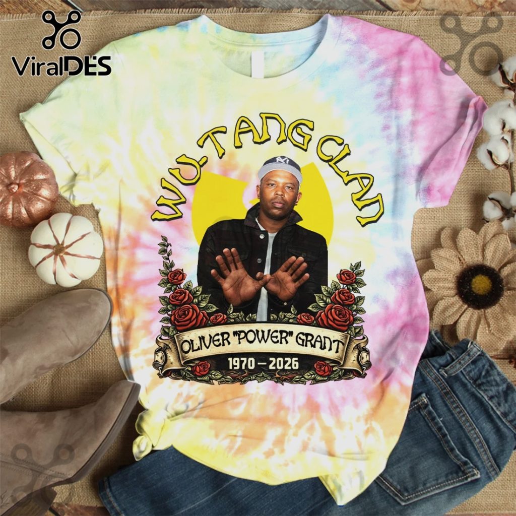 Wu-Tang Clan Oliver Grant Memorial Tie-Dye Graphic Design T-Shirt