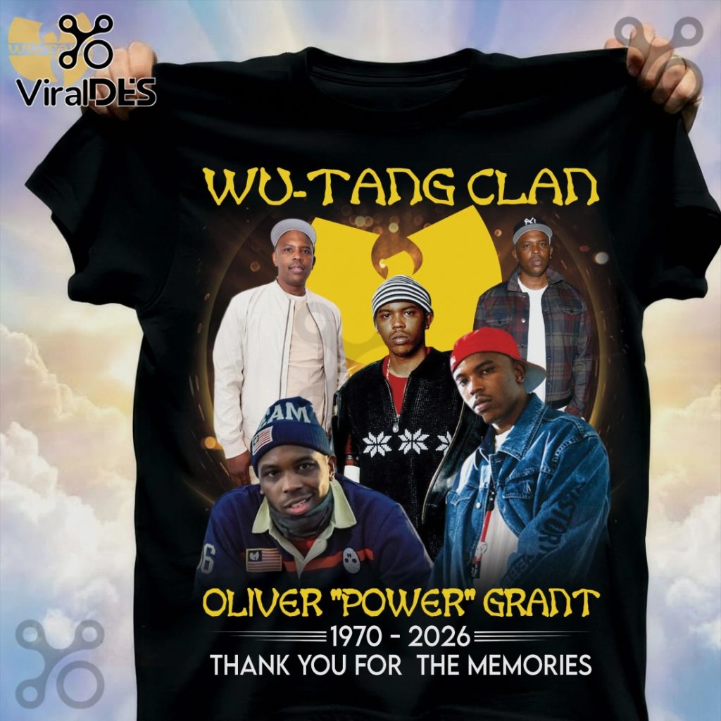 Wu-Tang Clan Oliver Power Grant Tribute Commemorative Graphic Black T-Shirt