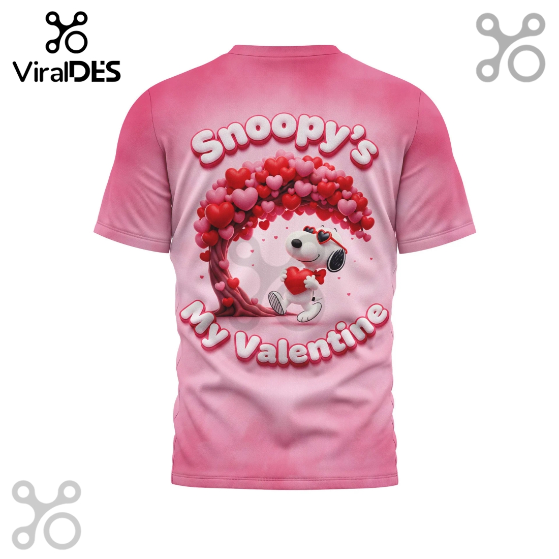 XOXO Snoopy’s Custom Name 3D T-Shirt XOXO Snoopy’s Custom Name 3D T-Shirt