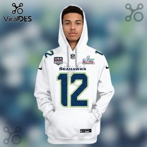 Seattle Seahawks 12th Fan Super Bowl LVI 3D Hoodie