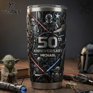 Star Wars 50th Anniversary Personalized 3D Stainless Steel Tumbler