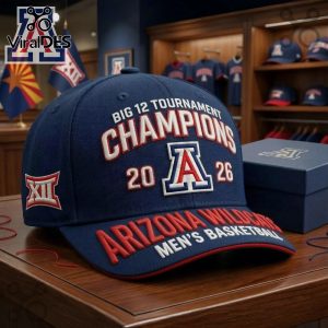 Arizona Wildcats 2026 Big 12 Champions Tournament Premium Cap