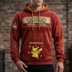 Pokemon 30th Anniversary Pikachu Graphic Premium Hoodie