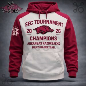 Arkansas Razorbacks SEC Tournament 2026 Champions Premium Hoodie