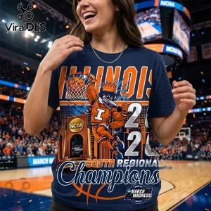 Illinois Basketball South Regional Champions March Madness T-Shirt