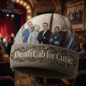 Death Cab for Cutie Embroidered Band Members Vintage Beanie Hat