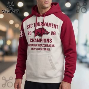 Arkansas Razorbacks SEC Tournament 2026 Champions Premium Hoodie