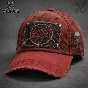 Slayer Reign in Blood Vintage Distressed Metal Band Rock Music Baseball Cap