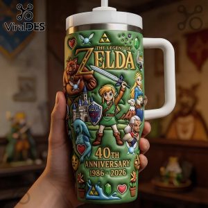 Legend of Zelda 40th Anniversary 3D Sculpted Commemorative Tumbler