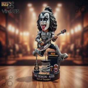 KISS Demon God of Thunder Bobblehead – Rock Band Music Car Dashboard Figurine
