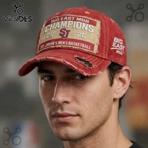 St. John’s Red Storm 2026 Champions Distressed Vintage Baseball Cap