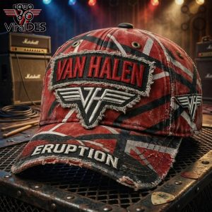 Van Halen Eruption Distressed Patchwork Graphic Baseball Cap