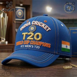 India Cricket T20 World Cup Champions Commemorative Embroidered Hat