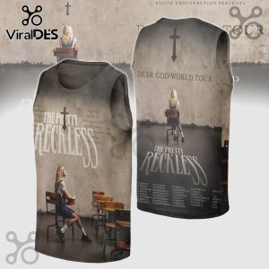 Grey The Pretty Reckless tank top! Album art, tour dates, distressed style.!
