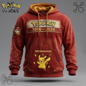 Pokemon 30th Anniversary Pikachu Graphic Premium Hoodie