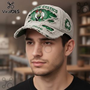 Boston Celtics 1946-2026 Commemorative Distressed Vintage Baseball Cap