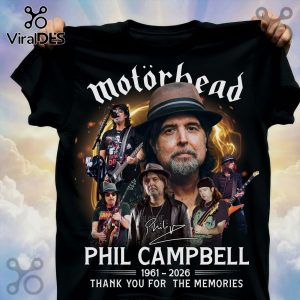 Motörhead Phil Campbell 1961-2026 Thank You Premium Graphic T-Shirt