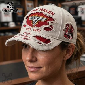 Van Halen Est. 1972 Distressed Patch Logo Baseball Cap