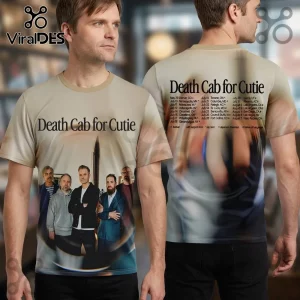 Death Cab for Cutie Concert Tour Dates All Over Print 3D T-Shirt