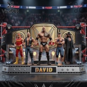 WWE Legends Personalized Arena Display, Wrestling Champions Acrylic Plaque