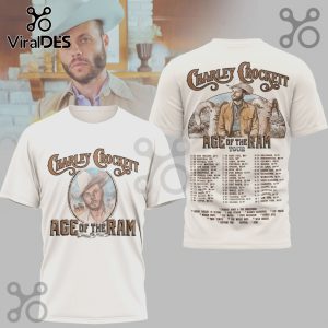 Charley Crockett Age of The Ram Tour Graphic Print Tee Shirt