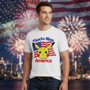 Pikachu United States of America 250th Anniversary Patriotic T-Shirt