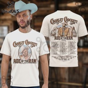 Charley Crockett Age of The Ram Tour Graphic Print Tee Shirt