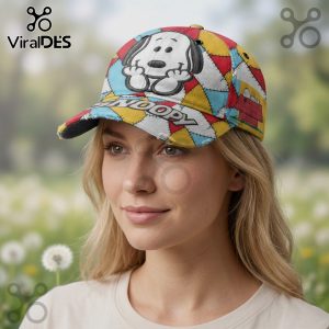 Snoopy Patchwork Classic Cartoon Character Baseball Cap