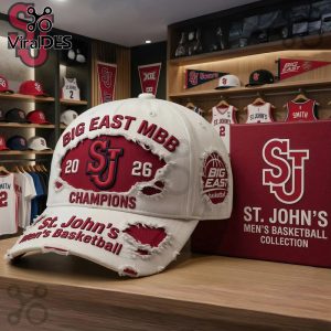 St. John’s Red Storm 2026 Big East Champions Distressed Cap