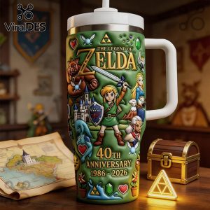 Legend of Zelda 40th Anniversary 3D Sculpted Commemorative Tumbler