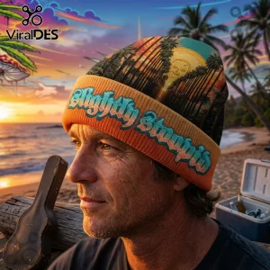 Slightly Stoopid Reggae Rock Tropical Sunset Knit Beanie Hat