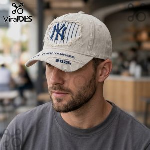 NY Yankees 2026 Distressed Pinstripe Baseball Cap