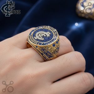 Carlton Blues Premiers Ring – AFL Premiers Gold & Blue Diamond Ring