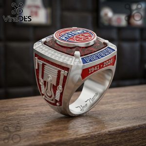Detroit Pistons 1941-2026 Commemorative Personalized Fan Ring