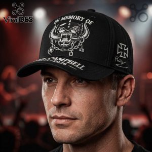 Motörhead Phil Campbell In Memory Premium Classic Black Cap