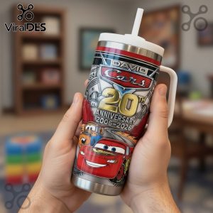 Cars 20th Anniversary David Personalized Stainless Steel Tumbler