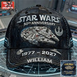 Star Wars 50th Anniversary Millennium Falcon Personalized Cap