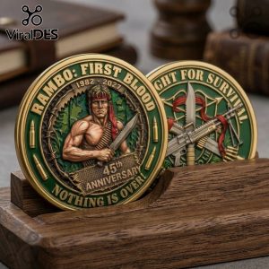 Action Hero Rambo First Blood 45th Anniversary Limited Edition Coin