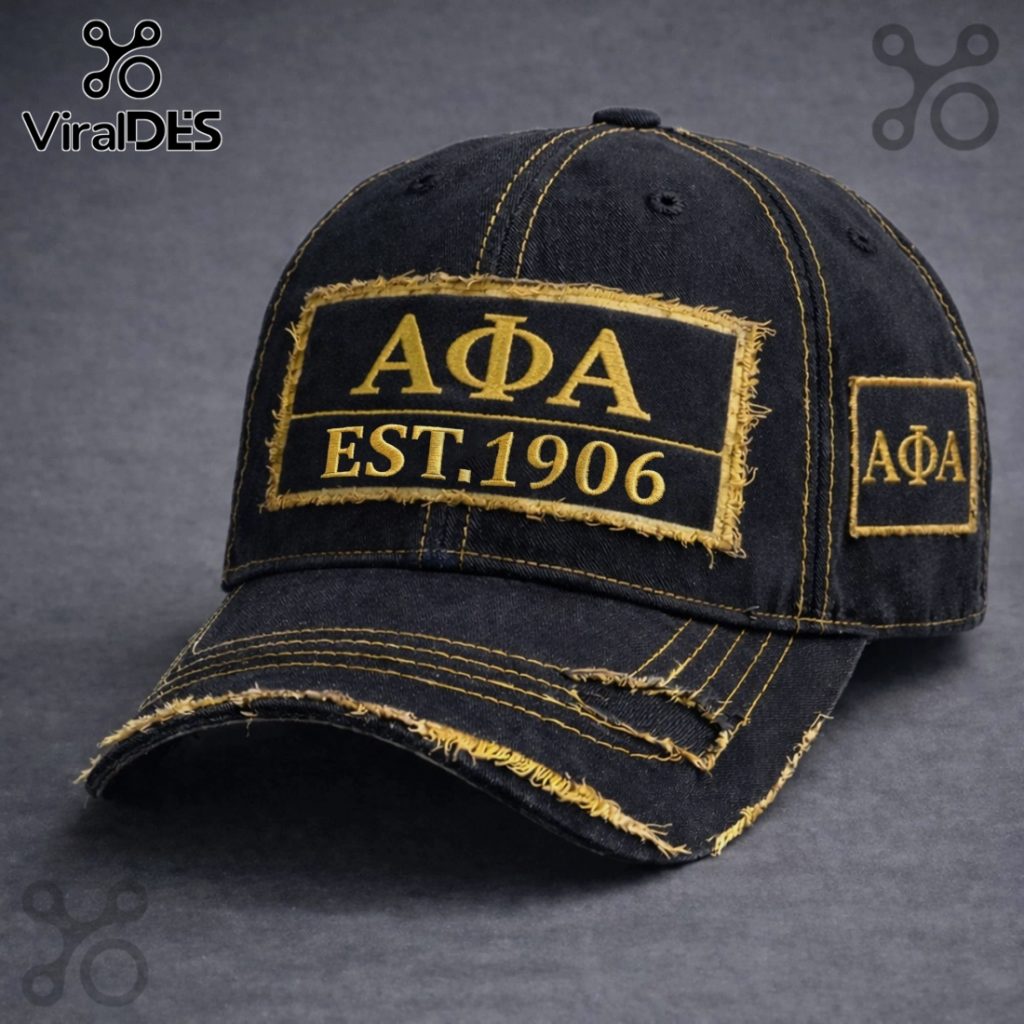 Alpha Phi Alpha Est. 1906 Fraternity Distressed Twill Patch Hat
